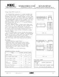 datasheet for KIA494AF by Korea Electronics Co., Ltd.