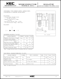 datasheet for B10A45VIC by Korea Electronics Co., Ltd.