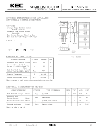 datasheet for B15A60VIC by Korea Electronics Co., Ltd.