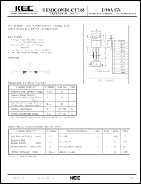 datasheet for B30A45V by Korea Electronics Co., Ltd.