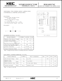 datasheet for B30A60VNC by Korea Electronics Co., Ltd.