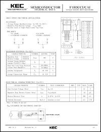 datasheet for F1B2CAI by Korea Electronics Co., Ltd.