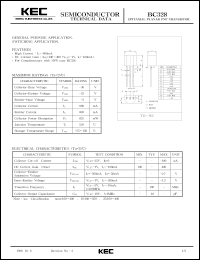 datasheet for BC328 by Korea Electronics Co., Ltd.