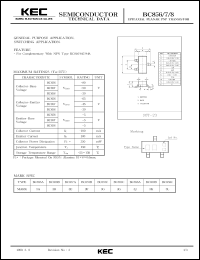 datasheet for BC857A by Korea Electronics Co., Ltd.