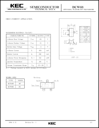 datasheet for BCW68F by Korea Electronics Co., Ltd.