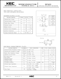 datasheet for BFQ31 by Korea Electronics Co., Ltd.