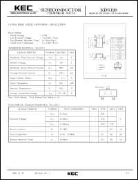 datasheet for KDS120 by Korea Electronics Co., Ltd.