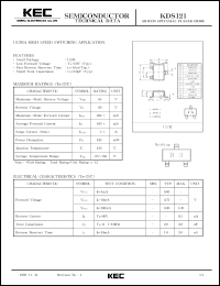 datasheet for KDS121 by Korea Electronics Co., Ltd.