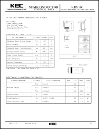 datasheet for KDS160 by Korea Electronics Co., Ltd.