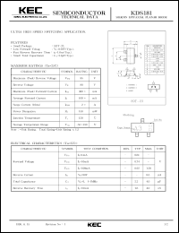 datasheet for KDS181 by Korea Electronics Co., Ltd.