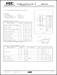 datasheet for KDS184 by Korea Electronics Co., Ltd.