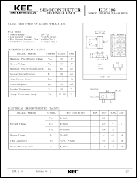 datasheet for KDS196 by Korea Electronics Co., Ltd.