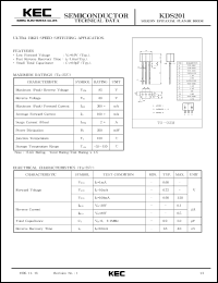 datasheet for KDS201 by Korea Electronics Co., Ltd.