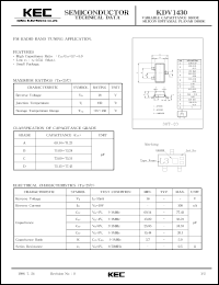 datasheet for KDV1430A by Korea Electronics Co., Ltd.
