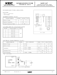 datasheet for KDV147E by Korea Electronics Co., Ltd.
