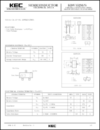 datasheet for KDV152M by Korea Electronics Co., Ltd.