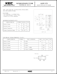 datasheet for KDV173 by Korea Electronics Co., Ltd.