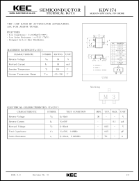 datasheet for KDV174 by Korea Electronics Co., Ltd.