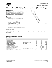 datasheet for TSUS4300 by Vishay Telefunken