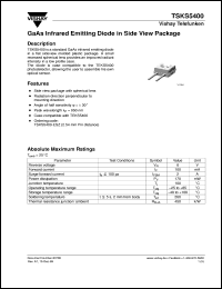 datasheet for TSKS5400 by Vishay Telefunken