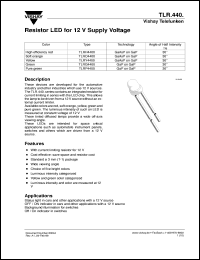 datasheet for TLRP4400 by Vishay Telefunken