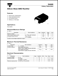datasheet for S420D by Vishay Telefunken