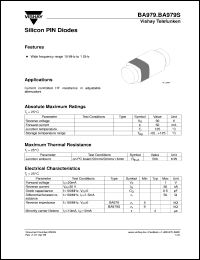datasheet for BA979S by Vishay Telefunken