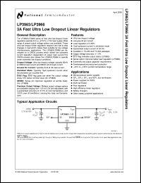 datasheet for LP3966ET-5.0 by 