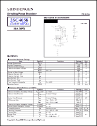 datasheet for 2SC4058 by Shindengen Electric Manufacturing Company Ltd.