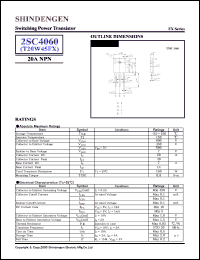 datasheet for 2SC4060 by Shindengen Electric Manufacturing Company Ltd.