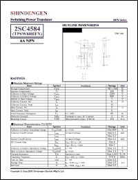 datasheet for 2SC4584 by Shindengen Electric Manufacturing Company Ltd.