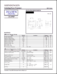 datasheet for 2SA1876 by Shindengen Electric Manufacturing Company Ltd.