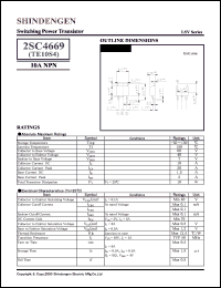datasheet for 2SC4669 by Shindengen Electric Manufacturing Company Ltd.