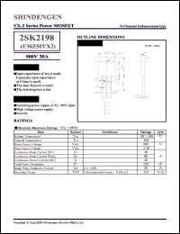 datasheet for 2SK2198 by Shindengen Electric Manufacturing Company Ltd.