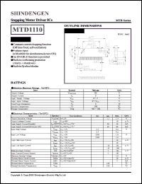 datasheet for MTD1110 by Shindengen Electric Manufacturing Company Ltd.