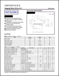 datasheet for MTD2003 by Shindengen Electric Manufacturing Company Ltd.