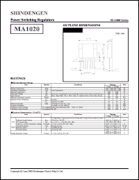 datasheet for MA1020 by Shindengen Electric Manufacturing Company Ltd.