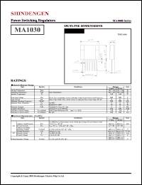 datasheet for MA1030 by Shindengen Electric Manufacturing Company Ltd.