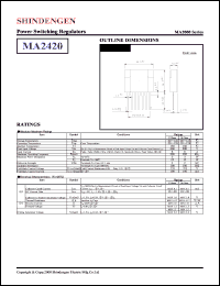 datasheet for MA2420 by Shindengen Electric Manufacturing Company Ltd.