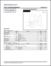 datasheet for MA4510 by Shindengen Electric Manufacturing Company Ltd.