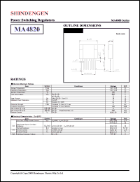 datasheet for MA4820 by Shindengen Electric Manufacturing Company Ltd.