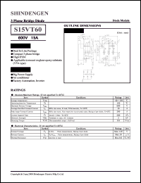 datasheet for S15VT60 by Shindengen Electric Manufacturing Company Ltd.