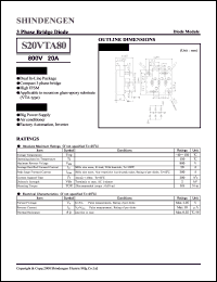 datasheet for S20VTA80 by Shindengen Electric Manufacturing Company Ltd.