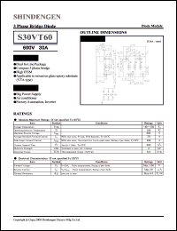 datasheet for S30VT60 by Shindengen Electric Manufacturing Company Ltd.