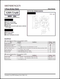 datasheet for S30VTA60 by Shindengen Electric Manufacturing Company Ltd.