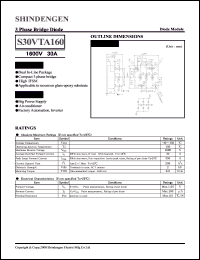 datasheet for S30VTA160 by Shindengen Electric Manufacturing Company Ltd.