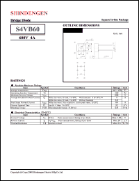 datasheet for S4VB60 by Shindengen Electric Manufacturing Company Ltd.