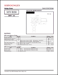 datasheet for S5VB20 by Shindengen Electric Manufacturing Company Ltd.