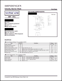 datasheet for S15SC4M by Shindengen Electric Manufacturing Company Ltd.