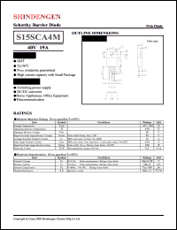 datasheet for S15SCA4M by Shindengen Electric Manufacturing Company Ltd.